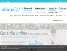 Tablet Screenshot of centroveterinarioalhama.com